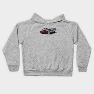 1964 Ford Galaxie 500 in vintage burgundy Kids Hoodie